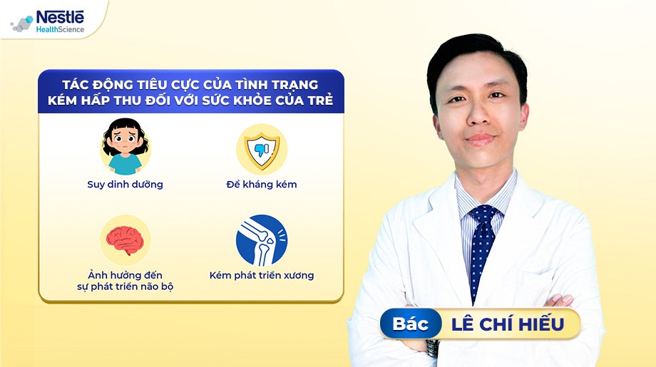  4 tác động tiêu cực khi trẻ kém hấp thu dinh dưỡng